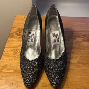 Timothy Hitsman Black Lace Heels